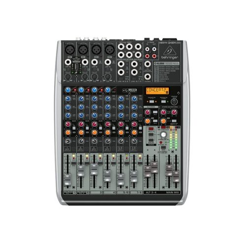 The Behringer Xenyx QX1204 12-input, 2/2-bus USB Mixer allows you to achieve premium- quality sound, thanks to its 4 onboard studio-grade XENYX Mic Preamps.