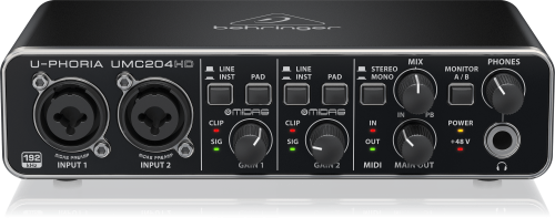 Behringer U-Phoria UMC204HD USB Audio Interface - Image 3