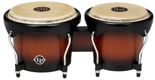 Latin Percussion City Wood Bongos - Vintage Sunburst - Image 3