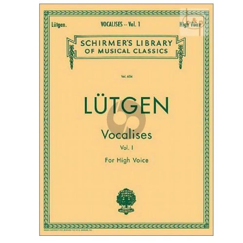 Lutgen Vocalises High Voice Volume 1