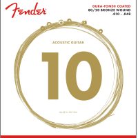 Fender Dura-Tone Coated Acoustic Guitar Strings – (10-48)