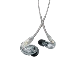 The Shure SE215 CL Sound Isolating Earphones - Clear, delivers detailed sound with enhanced bass. Get yours today at Marshall Music!