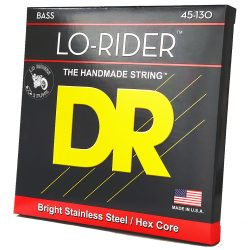 DR Strings Lo-Rider Bass Guitar Strings - .045-.130 5-string