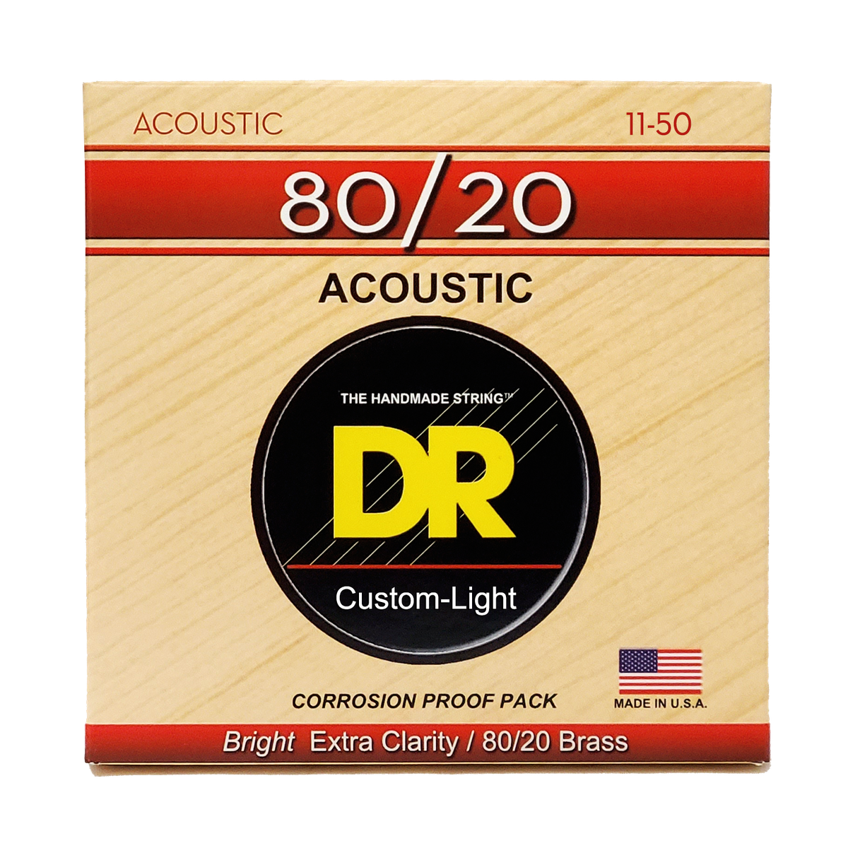 DR Strings Hi Beam 80 20 Bronze Acoustic Guitar String Set