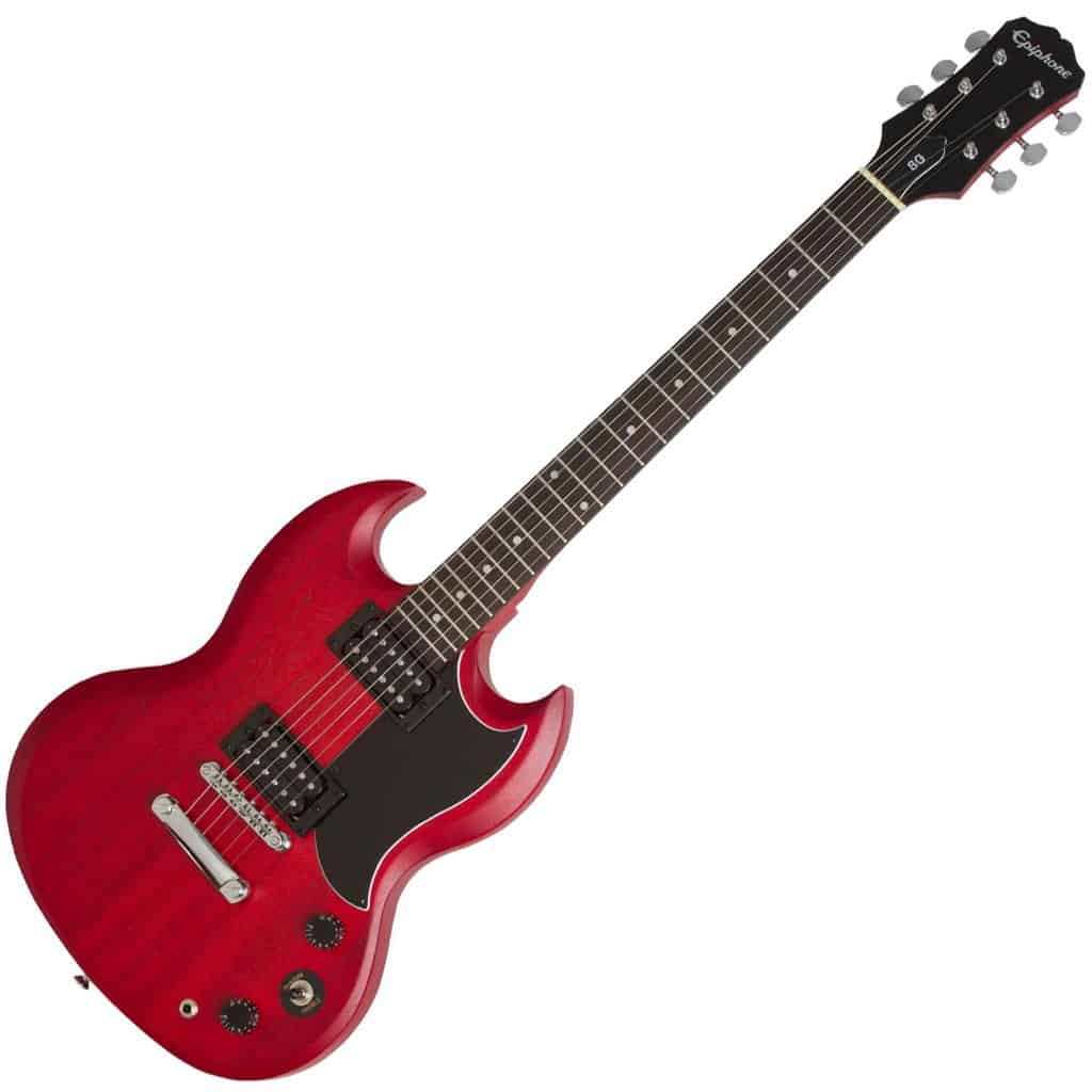 epiphone sg special satin e1 electric guitar cherry