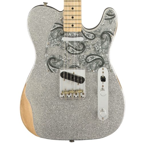 Fender Brad Paisley Road Worn Telecaster - Silver Sparkle