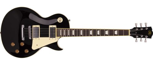 SX Les Paul Style Electric Guitar Kit - Black - Image 2