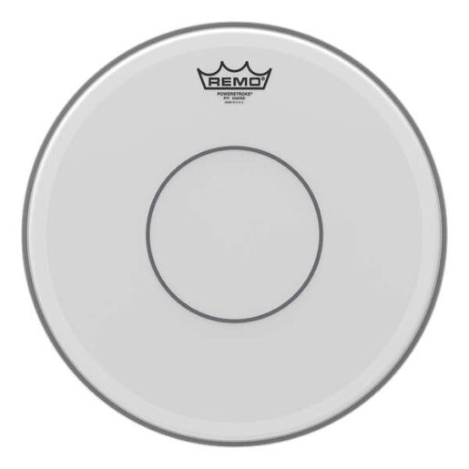 Remo Powerstroke 77 Coated Snare Head 14 inch - w/Clear Dot