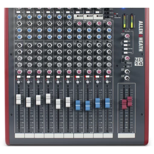 Allen and Heath ZED-14 12-channel Mixer with USB Audio Interface
