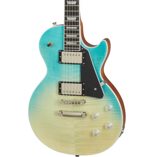 Epiphone Les Paul Modern Figured Guitar - Caribbean Blue Fade