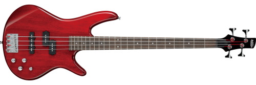 Ibanez Gio GSR200TR Bass Guitar - Transparent Red - Image 2