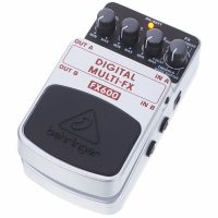 The Behringer FX600 Digital Multi-FX Pedal dual inputs and outputs lets you run your signal in mono or feed it to two amplifiers for a huge stereo sound.