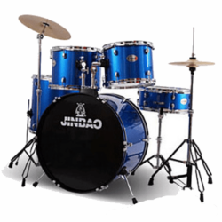 Jinbao JBP1103 5 Piece Drum Kit - Blue