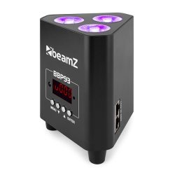 BeamZ BBP93 Battery Uplight Par 3 x 10w