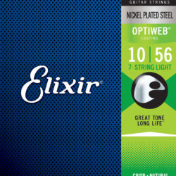 Elixir Optiweb Electric Guitar Strings - .010-.056 Light 7-string