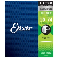 Elixir Optiweb Electric Guitar Strings - .010-.074 Light 8-string