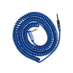 VOX Vintage Coiled Guitar Cable in Blue - 9m