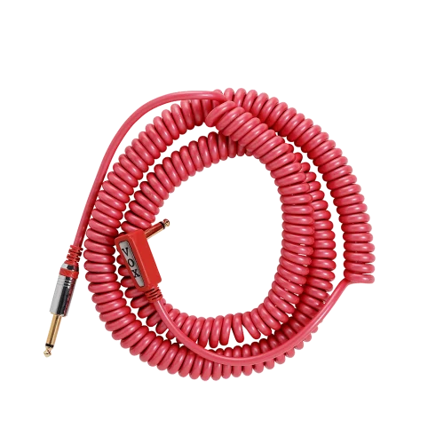 VOX Vintage Coiled Guitar Cable in Red - 9m