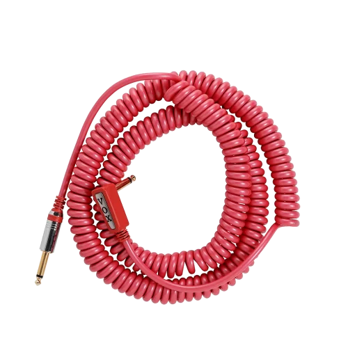 VOX Vintage Coiled Guitar Cable in Red - 9m