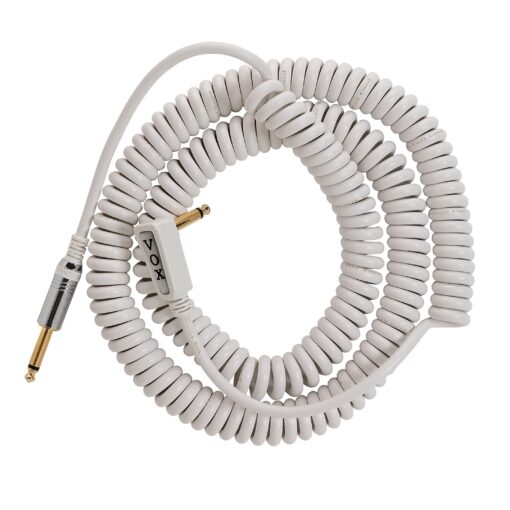 VOX Vintage Coiled Guitar Cable in White - 9m
