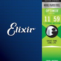 Elixir Optiweb Electric Guitar Strings - .011-.059 Medium 7-string