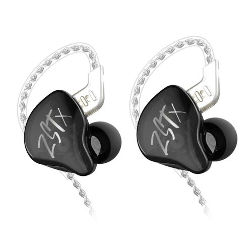 KZ ZST-X Drivers Hybrid HIFI Bass Earbuds - Black