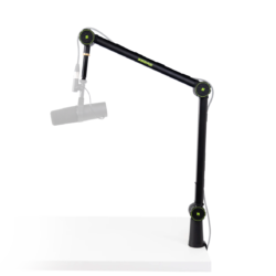 The Shure by Gator Deluxe Articulating Desktop Mic Boom Stand brings a new level of convenience to the table — literally!