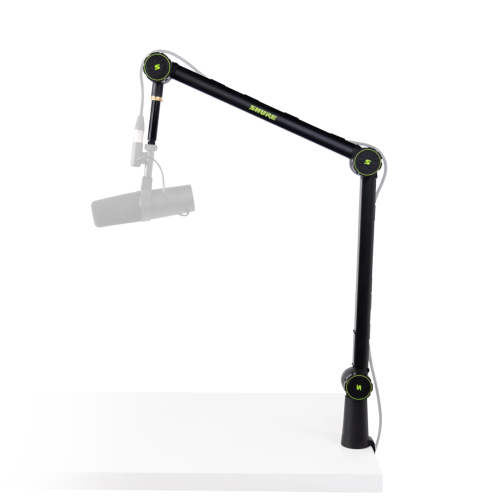 The Shure by Gator Deluxe Articulating Desktop Mic Boom Stand brings a new level of convenience to the table — literally!