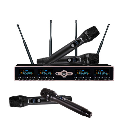 Lane 4-Piece UHF Wireless Handheld Microphone System