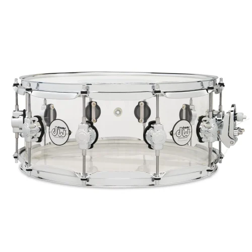 DW Design Series 6 x 14 inch Clear Acrylic Snare Drum