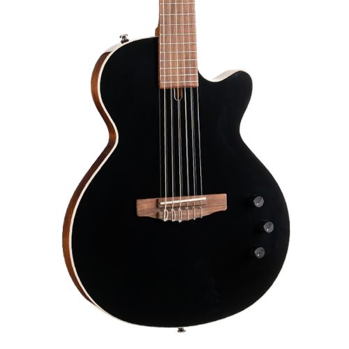 Cort Sunset Nylectric II Nylon String Classical Guitar – Black