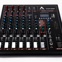 The Agera Acoustics 8 Channel Analog Mixer is clever, all-in-one solution for the gigging one man band, up to a full band requiring multiple inputs.