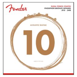 Fender Dura Tone Coated Acoustic Guitar Strings – (10-48)