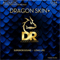 DR Strings Dragon Skin+ .012-.054 Acoustic Guitar Strings