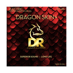 DR Strings Dragon Skin+ Heavy .010-.046 Electric Guitar Strings