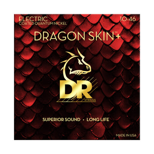 DR Strings Dragon Skin+ Heavy .010-.046 Electric Guitar Strings