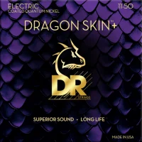 DR Strings Dragon Skin+ Heavy .011-.050 Electric Guitar Strings