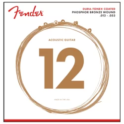 Fender DuraTone Coated Acoustic Strings (12-53)