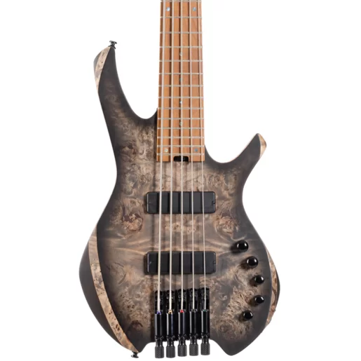 Cort Space 5 Headless 5-String Bass Guitar – Star Dust Black