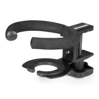 The Gator Frameworks Desk Edge Cup Holder prevents careless spills by keeping your beverage securely clamped to the side of your desk, leaving you confident