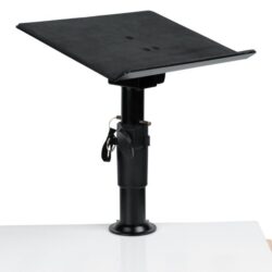 The Gator Frameworks Clamp On Laptop Stand is a Clampable Universal Laptop Desktop Stand with Adjustable Height. Get yours today at Marshall Music!