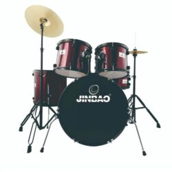 Jinbao JBP1103 5 Piece Drum Kit – Wine Red