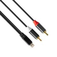 Rubiqube IOS Lightning to Dual RCA Cable (1.8M)