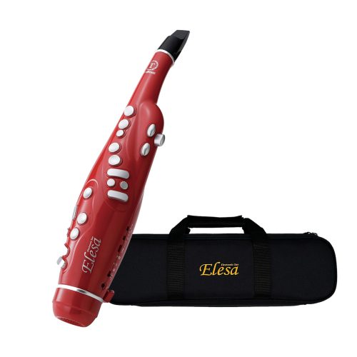 Elesa Electronic 24 Key Bluetooth and Midi Saxophone - Red