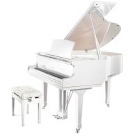 Pearl River GP160 Grand Piano - Polished White