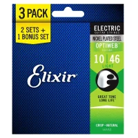 Elixir 16552 Optiweb Electric Light Heavy 0.10-0.46 3-Pack