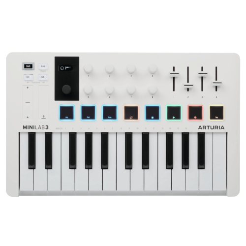 Arturia MiniLab 3 25 Slim-key Controller – White