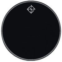 Dixon 22 Inch Bass Drum Head Black with Dixon Logo