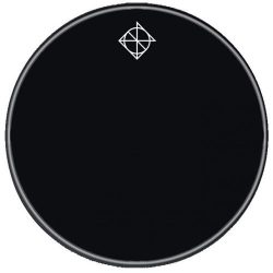 Dixon 22 Inch Bass Drum Head Black with Dixon Logo