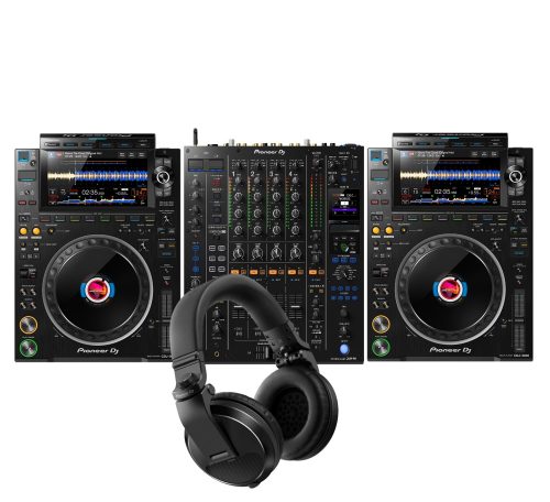 Pioneer CDJ3000 and DJM-A9 Combo + FREE HDJ-X5 Headphones